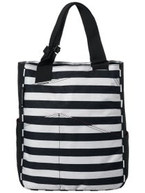 Maggie Mather Tennis Zipper Tote Bag Stripes