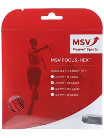 MSV Focus HEX Soft Tennis String Reel, 16L/1.25 Gauge, Black – Peter  Guterman Sales