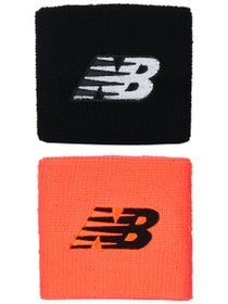 New Balance Spring Singlewide Wristbands - Bk/Dragonfly