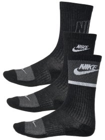 Nike Junior Cushioned Crew Sock 3-Pack Black/White