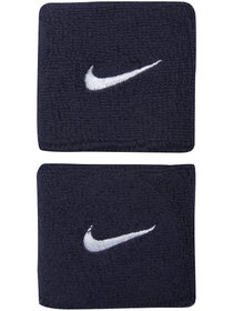 Nike Swoosh Singlewide Wristband Navy/White