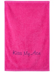 Ollie & Nell Kiss My Ace Tennis Towel - Hot Pink