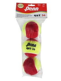 Penn Quick Start Tennis 36' Red Felt Ball 3 Pack