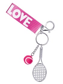 Racquet Inc Tennis Racquet Keychain - Pink