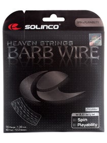 Solinco Barb Wire 16L/1.25 Tennis String Reel (Black)