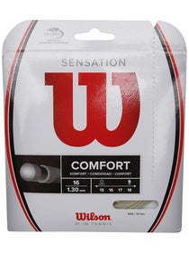 Wilson Synthetic Gut Power 16 - Red Tennis String - 16 Gauge Set