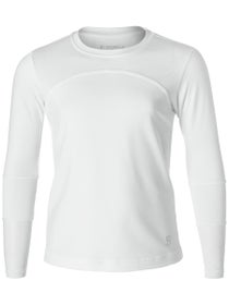 Sofibella Girl's White Racquet Long Sleeve