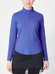 SanSoleil Women's Soltek LUX 1/4 Zip - Cobalt