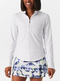Sofibella Women's Kaleidoscope Half Zip Long Sleeve