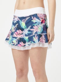 Sofibella Women's 13" UV Print Skirt - Monstera