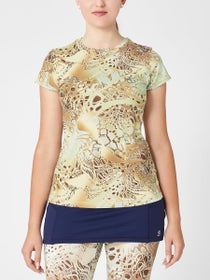 Sofibella Women's UV Feather Top - Gold Animal