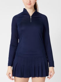 Buy Denise Cronwall Navia Tier Rackerback Top In Navy - Blue At 32