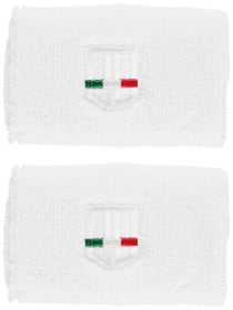 UomoSport Men's Singlewide Wristbands - White