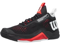 Wilson Rush Pro Tour Mid Black/White/Red Men's Shoes
