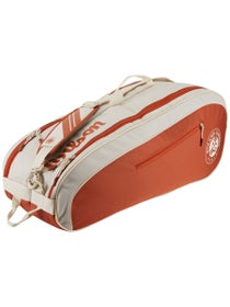 Wilson Roland Garros Team 6-Pack Racquet Bag Cream/Clay