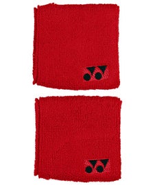 Yonex 3" Wristbands Red - Pair