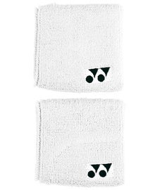 Yonex 3" Wristbands White - Pair