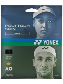 Yonex POLYTOUR SPIN 16L/1.25 Black String