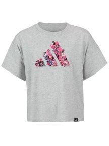 adidas Girl's Fall Drop Shoulder Logo Top