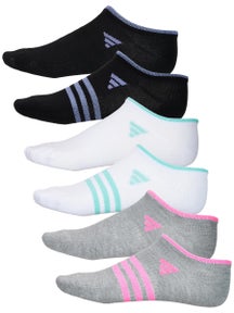 adidas Girl's Superlite No Show 6-Pack Sock Multi