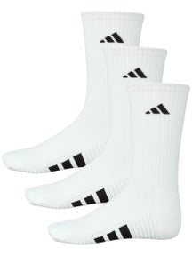 adidas Men's Cushioned 4.0 3-Pack Crew Sock White