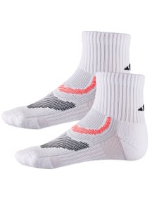 adidas Superlite Perf 2-Pack High Quarter Sock White