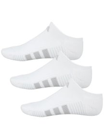 adidas Women's Cushioned 4.0 3-Pack No Show Socks White