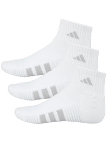 adidas Women's Cushioned 4.0 3-Pack Quarter Socks White