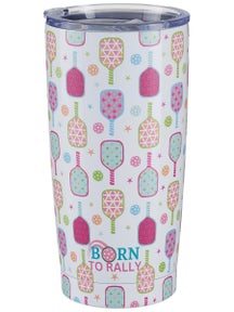 Born To Rally Pickleball Tumbler 20oz - Stars
