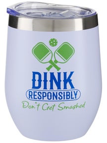 Born To Rally Pickleball Wine Tumbler -Dink Responsib