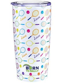 Born To Rally Tennis Tumbler 20oz - Love
