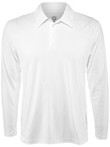 BloqUV Men's Long Sleeve Polo - White
