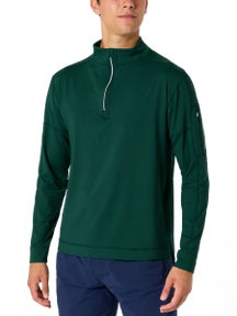 BloqUV Men's Mock Zip Top - Jungle Green