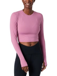 BloqUV Women's Everyday Crop LS Top - Wild Rose
