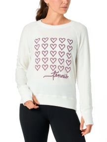 Bird & Vine Women's Reverse Fleece Open Heart