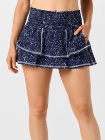 Bubble Women's Ruffle Skirt - Navy Dots