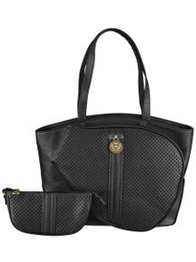 Court Couture Cassanova Perforated Bag Black
