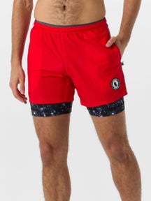 Flow Society Men's Red Rainmaker 2-in-1 Short
