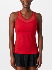 Fila Women's Essentials Racer Mesh Tank - Red