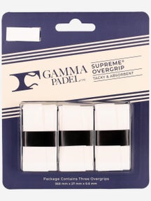Gamma Padel Supreme Overgrip 3 Pack White