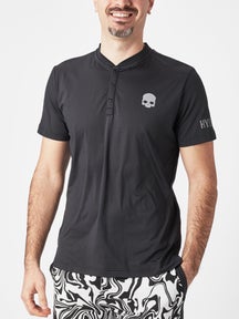 Hydrogen Men's Tech Serafino Henley Top - Black