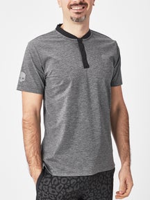 Hydrogen Men's Tech Serafino Henley Top - Grey