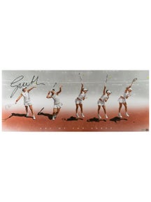 Iga Swiatek Autographed "Art of the Serve" 36x15