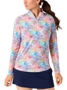 IBKUL Women's Half Zip LS Top - Global Impressions