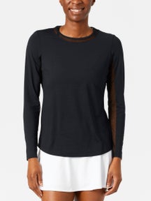 IBKUL Women's Solid Long Sleeve Top - Black
