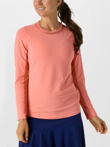 IBKUL Women's Long Sleeve Top - Peach