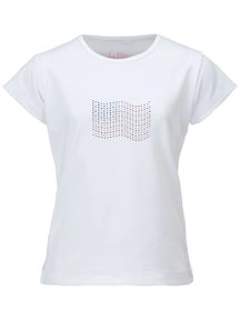 Li Mi Girl's Stars & Stripes Patriotic Bling Top