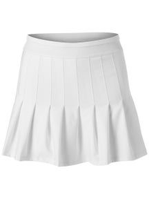 Lucky in Love Women's Core Retro Pleated Skirt - White