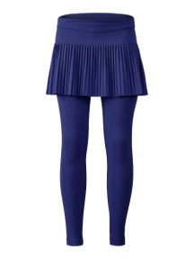 Lucky in Love Girl's Emmy Pleat Legging - Navy