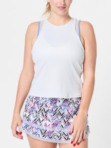 Lucky In Love Women's Blues High Neck Action Tank